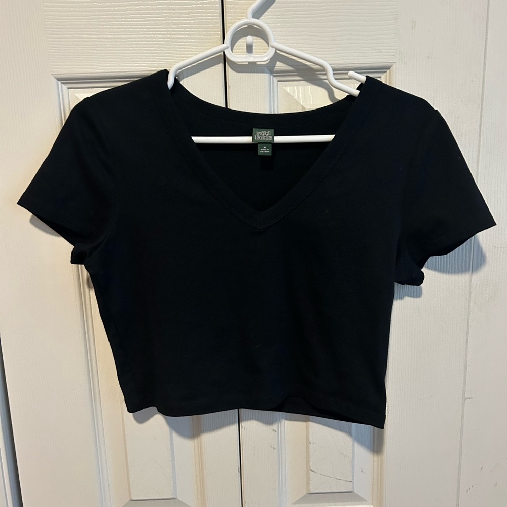 TARGET cropped v neck size m